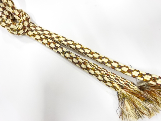 正絹　無形文化財　道明製　手組帯締め